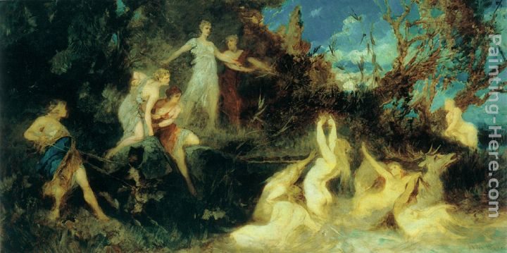 Hans Makart Die Jagd der Diana (Entwurf)